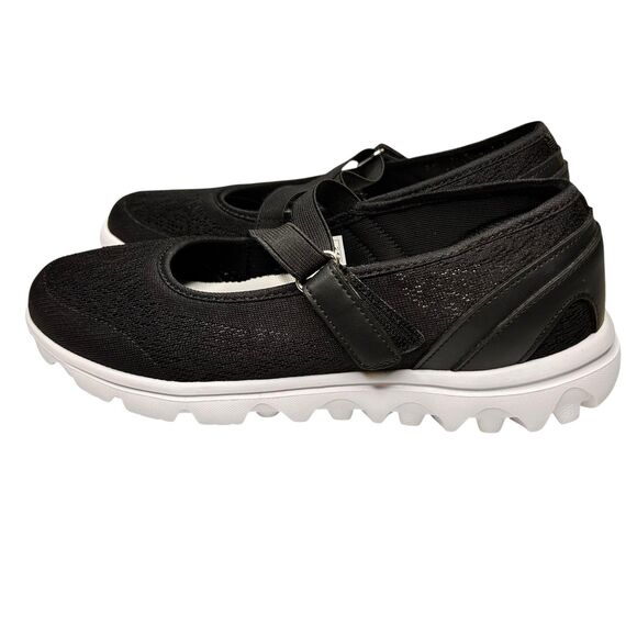 Propet Women's Mary Jane Walking Shoe Sneakers Black Fabric Size 8 Narrow - Picture 9 of 14